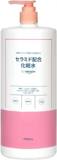 【タイムセール】by Amazon セラミド化粧水 大容量 人工香料不使用1リットル 792円！