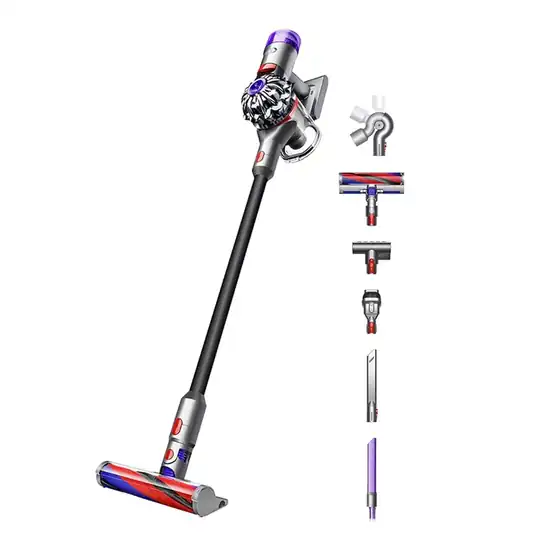 【28,300円】Dyson(ダイソン) 掃除機 コードレス Dyson V8 Slim Fluffy (SV10K EXT BK) スティック ハンディクリーナー サイクロン+Up-top adaptor アップトップアダプター
