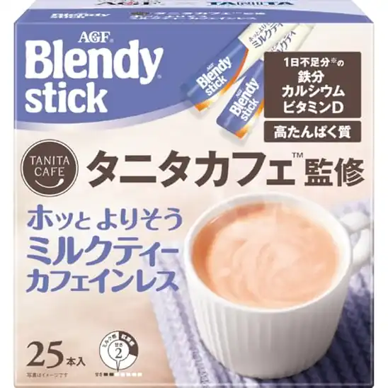 【1,351円(54円 / 本)】AGF ブレンディ スティック タニタカフェ監修 ホッとよりそうミルクティー カフェインレス 25本