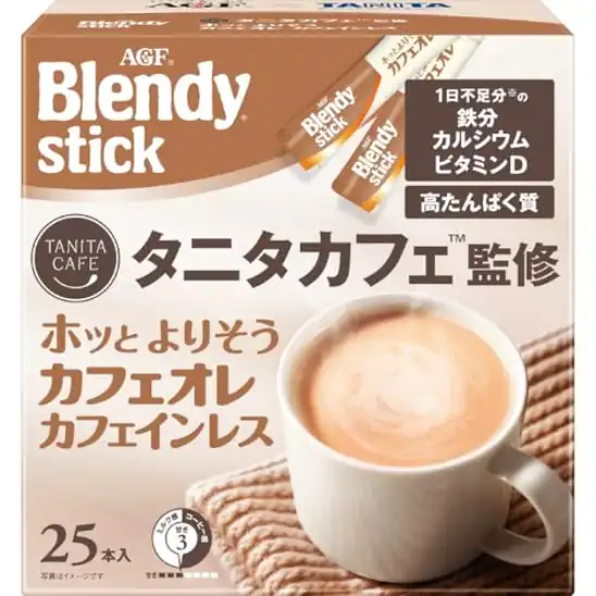 【1,351円(54円 / 本)】AGF ブレンディ スティック タニタカフェ監修 ホッとよりそうカフェオレ カフェインレス 25本