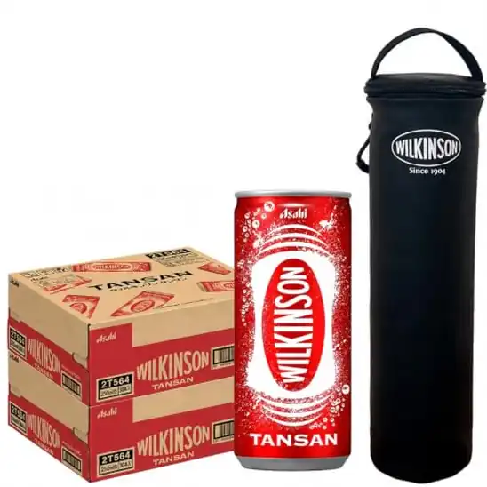 【缶】【保冷ケース付き】ウィルキンソン タンサン 250ml缶×30本×2ケース(60本) 2本収納保冷ケースセット 2,500円(41.7円/本)!プライム会員送料無料!