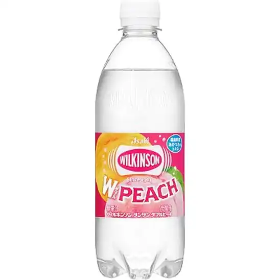 アサヒ ウィルキンソン タンサン ダブルピーチ 500ml×24本 送料込1,454円(60.6円/本)