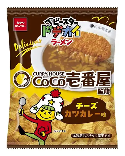 【1,155円】おやつカンパニー (公式)ベビースタードデカイラーメンココ壱チーズカツカレー味 60g×12袋