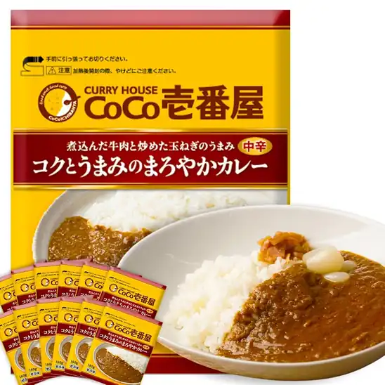【実質4,500円】【CoCo壱番屋】 コクとうまみのまろやかカレー(中辛) 冷凍食品 18食セット