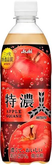 アサヒ飲料 三ツ矢 特濃アップルスカッシュ・特濃グレープスカッシュ 500ml×24本 各送料込1,828円(76.2円/本)