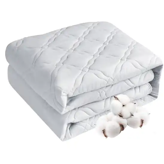 【20%OFF+30%ポイント！】LuckinSleep 敷きパッド シングル オーガニックコットン100% 四層構造 100x200cmが2,864円（実質1,790円）送料無料