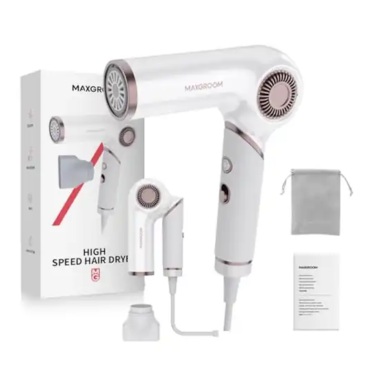 【50%OFF！】MAXGROOM 大風量 ヘアドライヤー 最大風速24m/s 速乾 マグネットノズル付きが4,990円送料無料