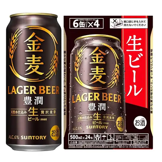■金麦 豊潤 500ml 24本 [6缶×4] 【生ビールになった金麦】 [ サントリー ビール ] 5,706円