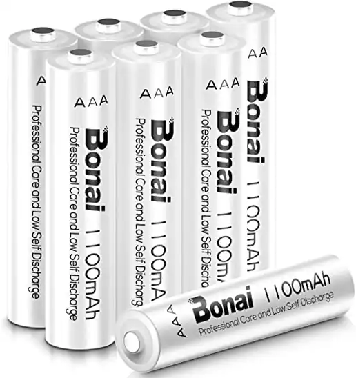 BONAI 単4充電池 8個パック 1100mAh（約1200回使用可能）638円（79.8円/個）（606円、75.8円/個）！プライム会員は送料無料！