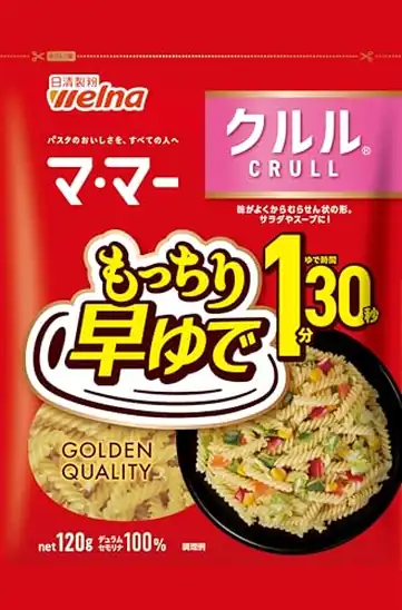 マ･マー マカロニ 早ゆで1分30秒クルル 120g×4個 385円（96.2円/個）（364円、91円/個）！プライム会員は送料無料！
