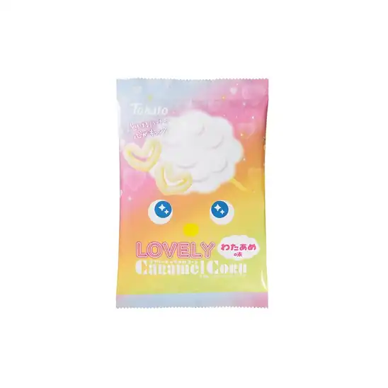 【アウトレット】【63％OFF】東ハト ＬＯＶＥＬＹキャラメルコーンわたあめ味 43g 56円！