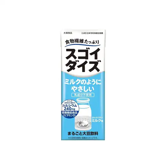 【アウトレット】1本あたり100円！スゴイダイズ 大塚食品 ミルクのようにやさしいミルク味 200ml×24本 2389円！