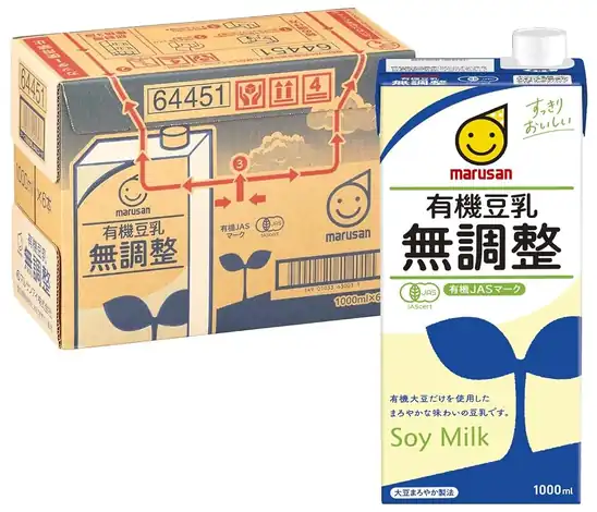 【アウトレット】【43％OFF】1本あたり172円！マルサン 有機豆乳無調整 1000ml×6本 1029円！