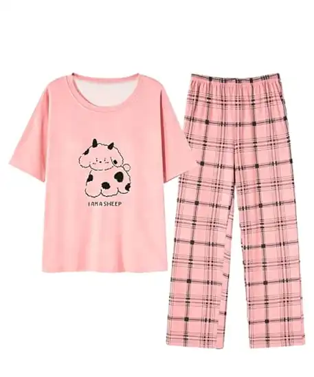 PHOLEEY レディース パジャマ 半袖上下セット 女性用 799円！プライム会員は送料無料！