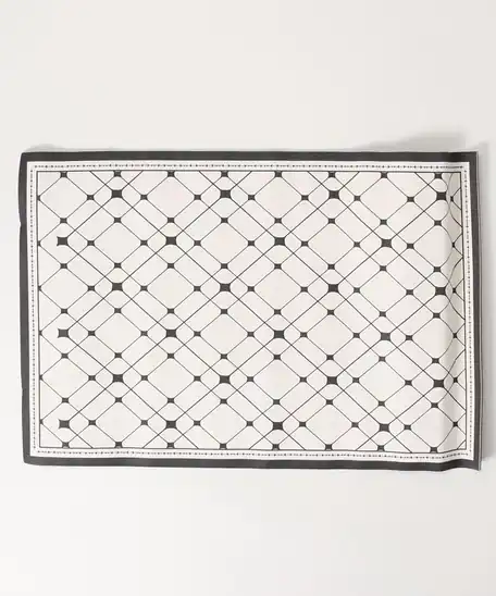 【76％OFF】aimoha home モダンチェッカー柄ラグ キッチンマット 50 x 80 cm (長方形) 773円！