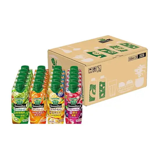 【3,303円】カゴメ 野菜生活100 Smoothie(スムージー) アソートセット 330ml紙パック×20本(4種×各5本)【EC限定 飲み比べ お試しセット】