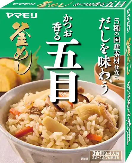 【36%OFF+クーポンで30%OFF】ヤマモリ だしを味わう かつお香る五目 3合用 120円!