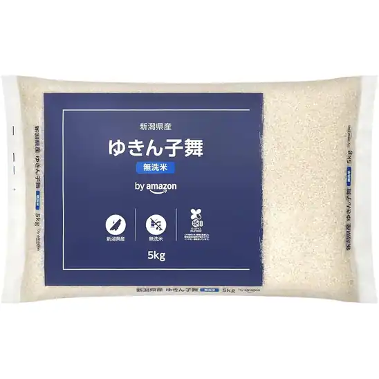 【2,580円】"新米" by Amazon 新潟県産 ゆきん子舞 無洗米 5kg 令和8年産