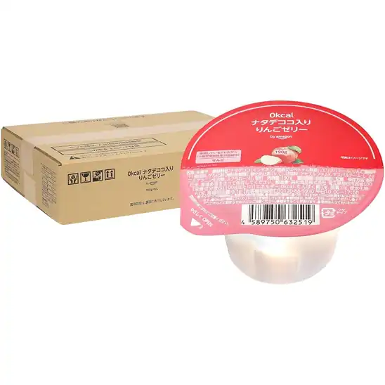 【アウトレット】【54％OFF】1個あたり95円！by Amazon 0kcalりんごゼリー 190g x 6個 ナタデココ入り りんご果汁入り 572円！