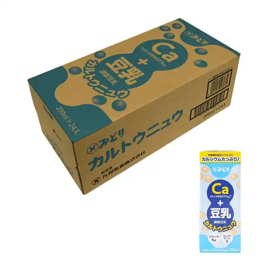 【アウトレット】1本あたり94円！九州乳業【ケース販売】Ca＋豆乳 カルトウニュウ 200ml×24本入 2257円！