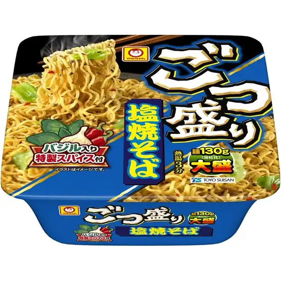 【1,539円(128円 / 個)】マルちゃん ごつ盛り 塩焼そば 156g×12個