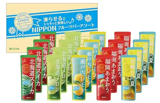 【1,199円(60円 / 個)】【シャーベット】 ゴールドパック NIPPON フルーツバー アソート 80g×20