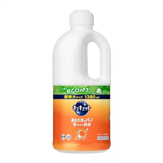 【本日まで】【3点で1,246円】【大容量】キュキュット 食器用洗剤 オレンジの香り 詰替え用 １38０ｍｌ