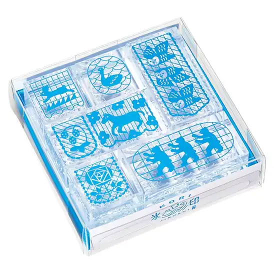 【80％OFF】キングジム スタンプ 透明スタンプ 「氷印」 6個セット フラッグセット CLSS-001 540円！